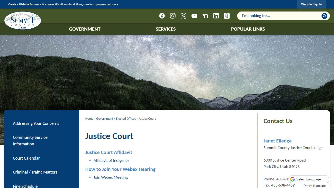 Justice Court | Summit County, UT - Official Website